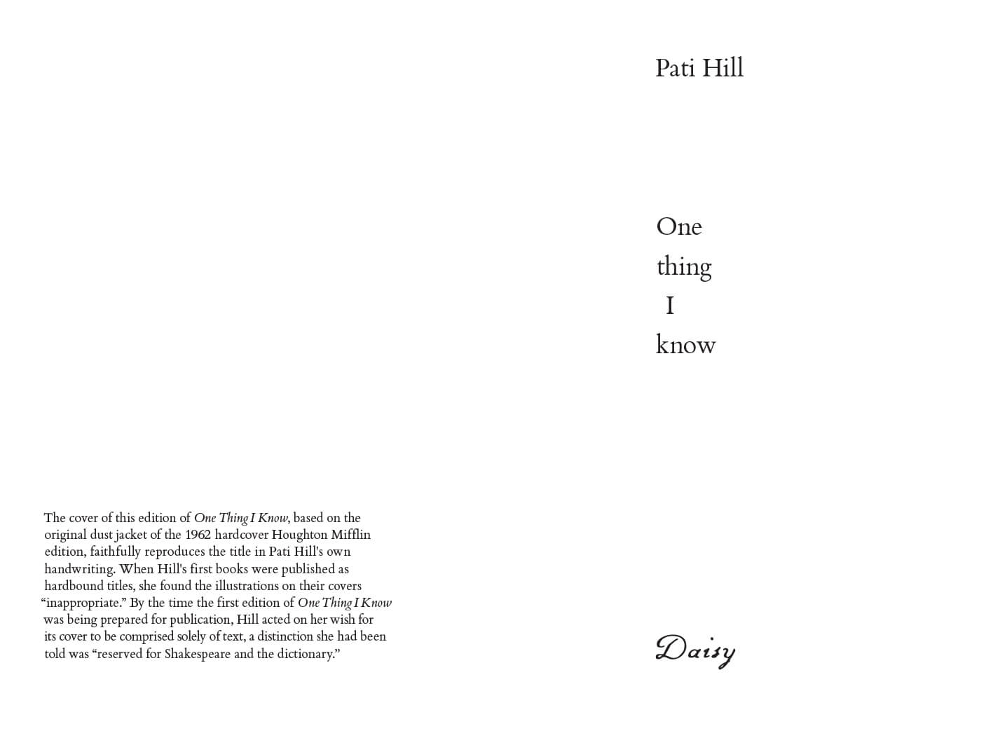 One-thing-I-know-pati-hill-daisy-visuel-1